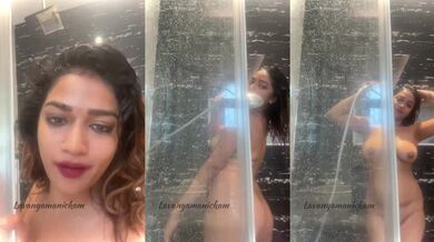 Actress Lavanya Manickam new Nude sex shower bathroom video