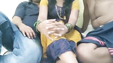 Kalyanam Aana Pondatiyai Kooti Koduthu Group Sex